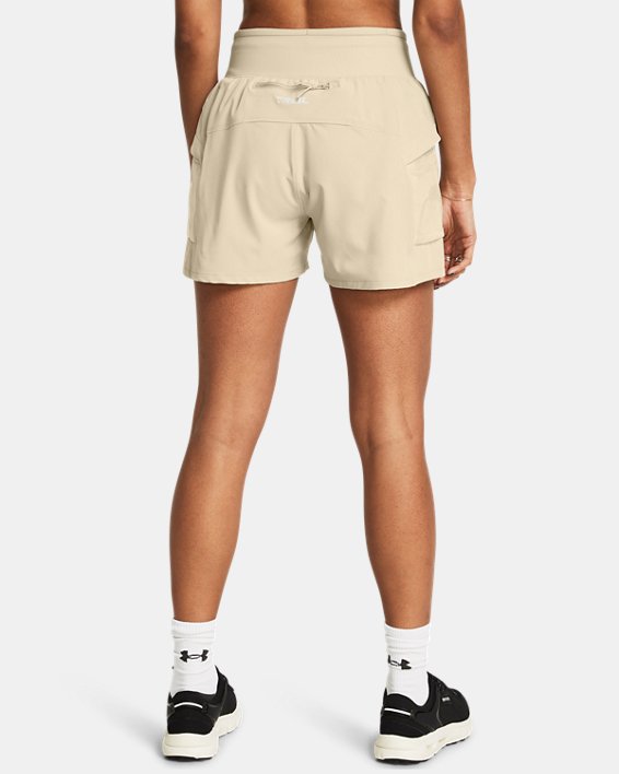 Women's UA Launch Trail Shorts in Brown image number 1